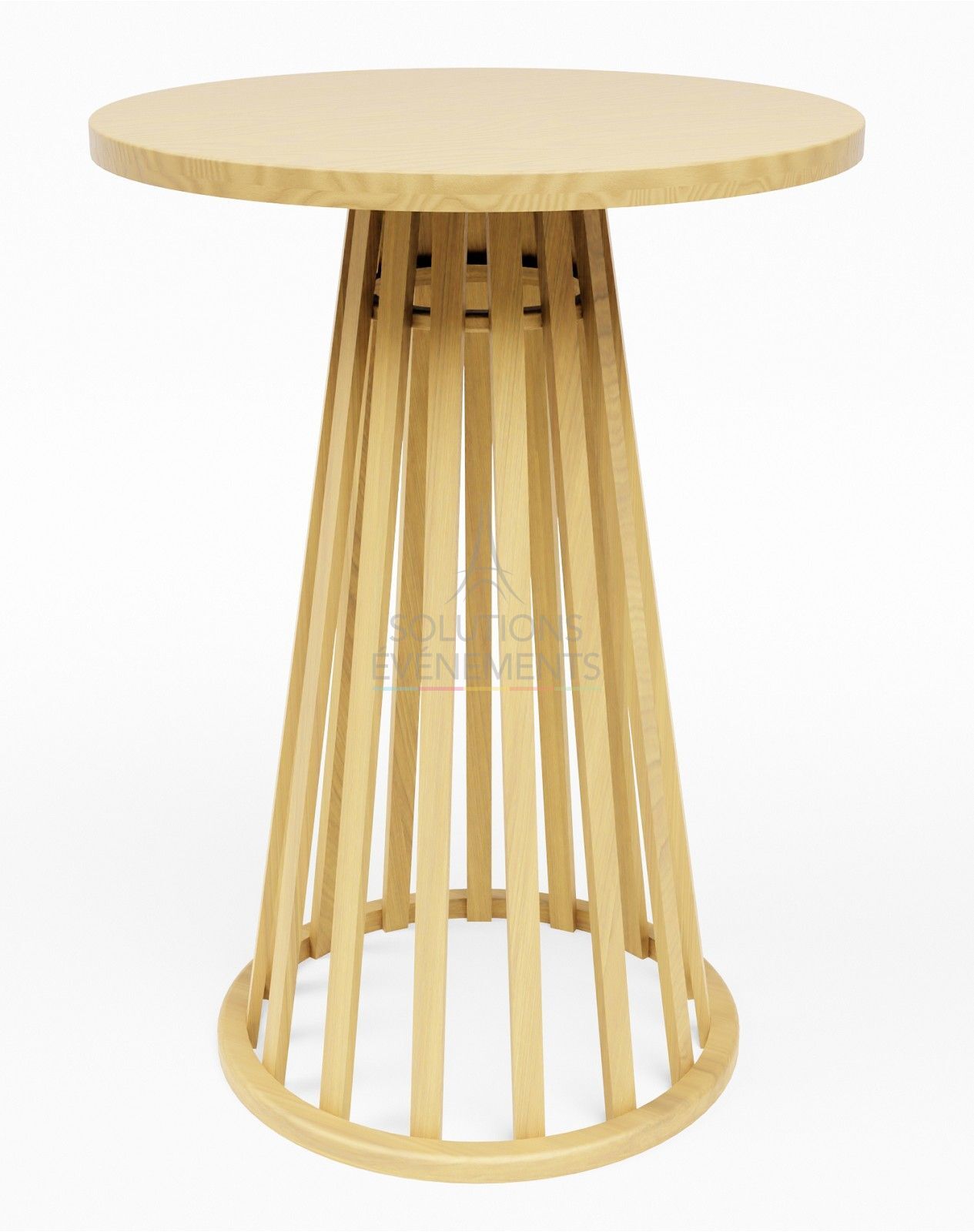 Wooden high table rental