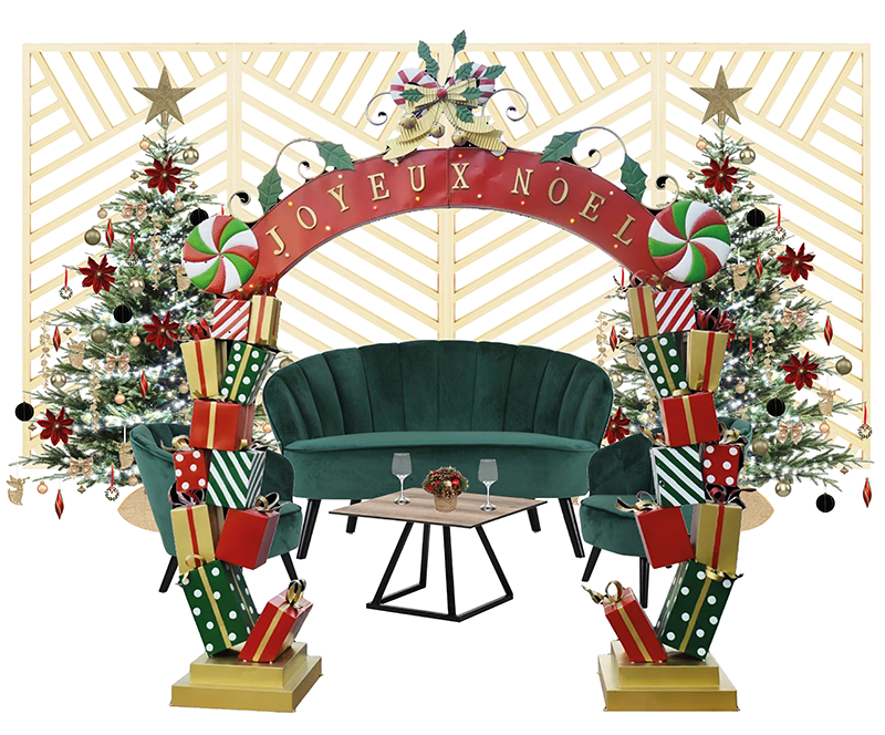 Moodboard d'inspiration événementielle - Noël Traditionnel
