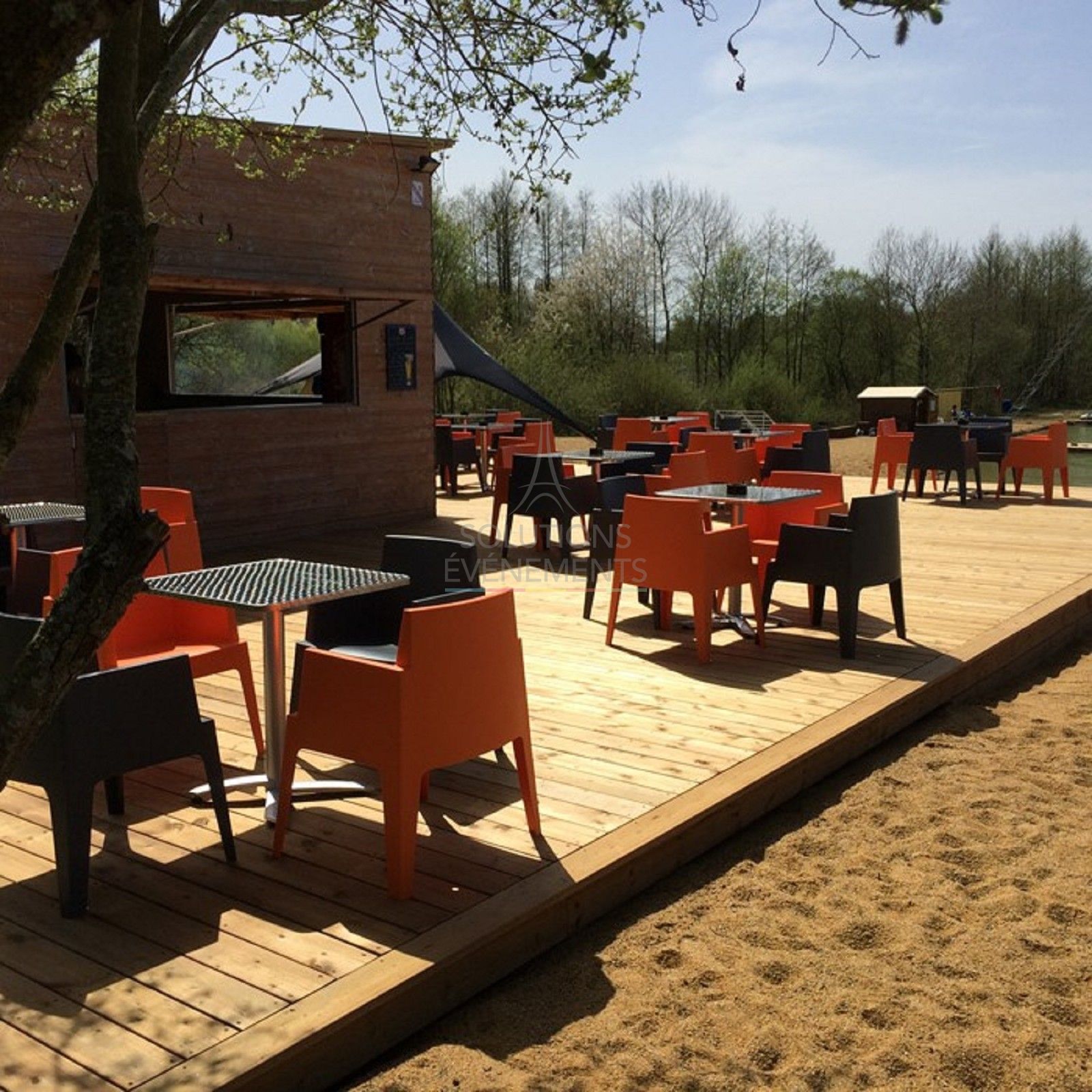 Orange Lounge Sofa - Visual 4