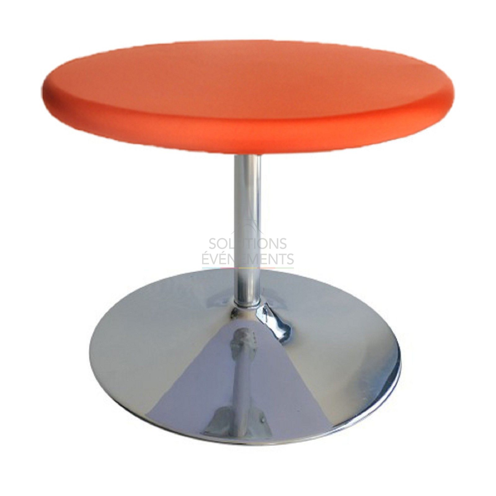 Orange Top Cover for Standing Dining Table diam 68-90cm - Visual 2