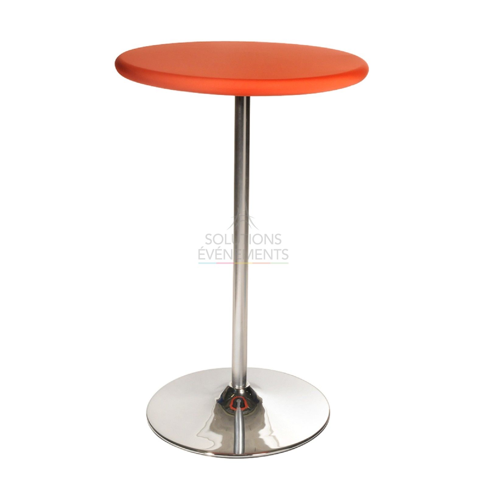 Orange Top Cover for Standing Dining Table diam 68-90cm - Visual 4
