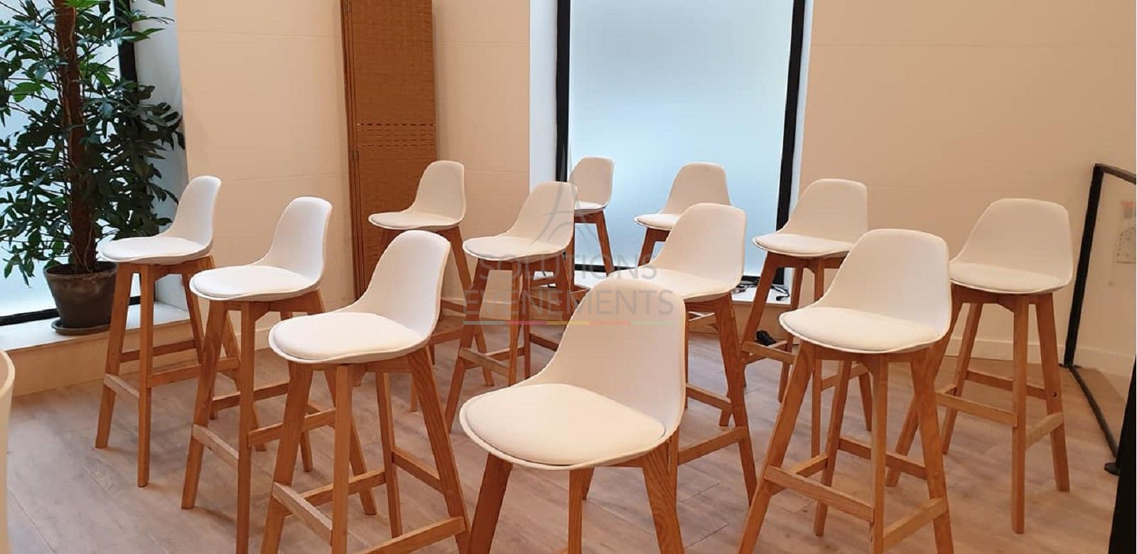 Oslo Scandinavian High Stool white - Visual 6