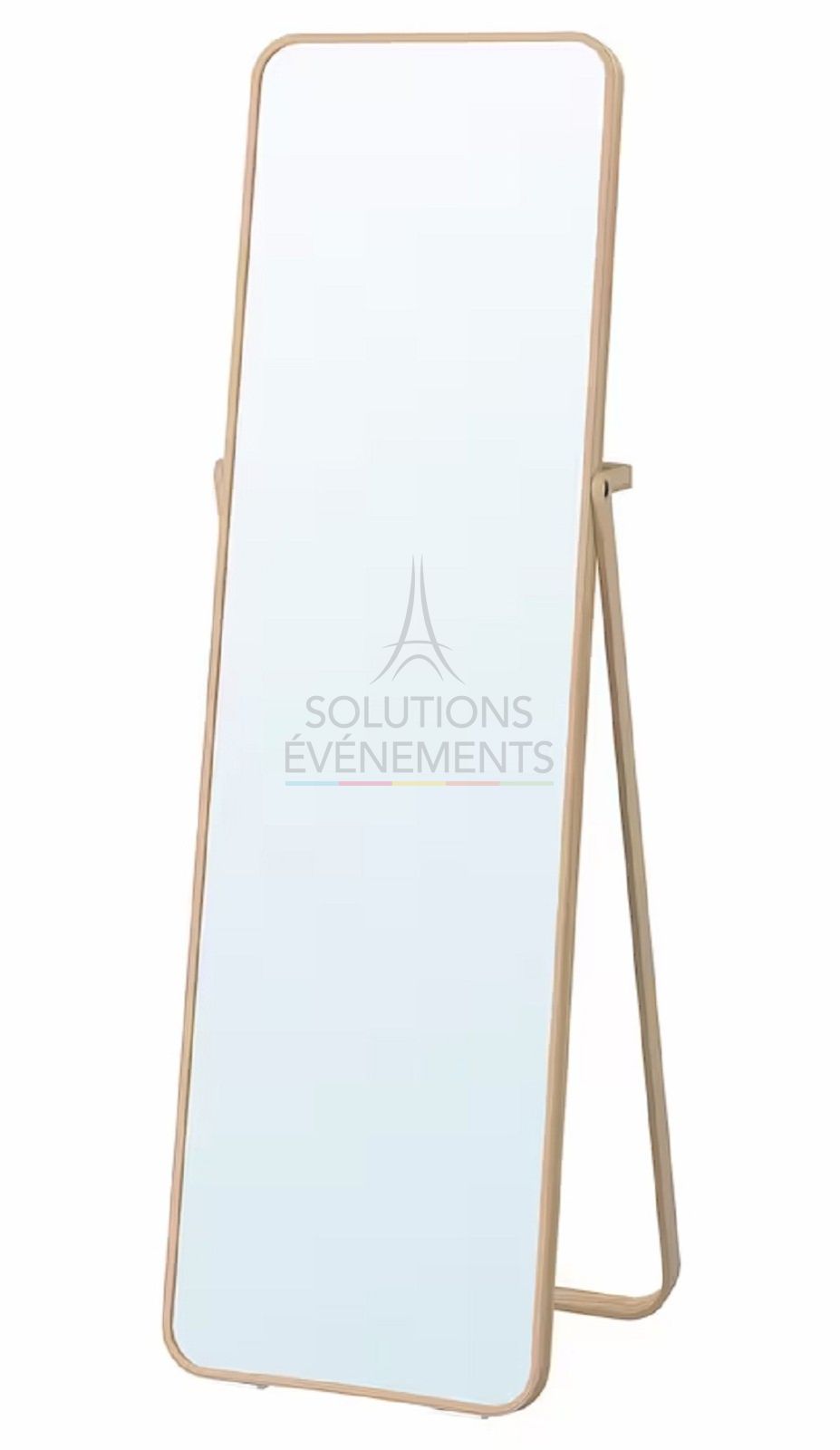 Rental of wooden standing mirror