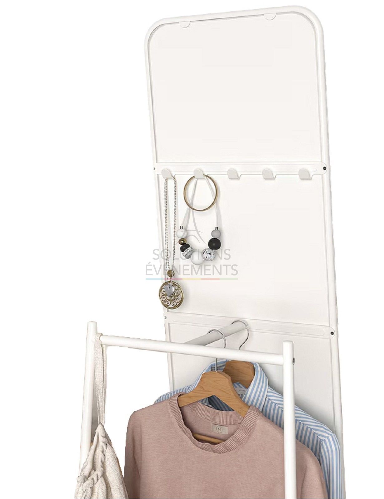 Oslo wooden standing mirror - Visual 3