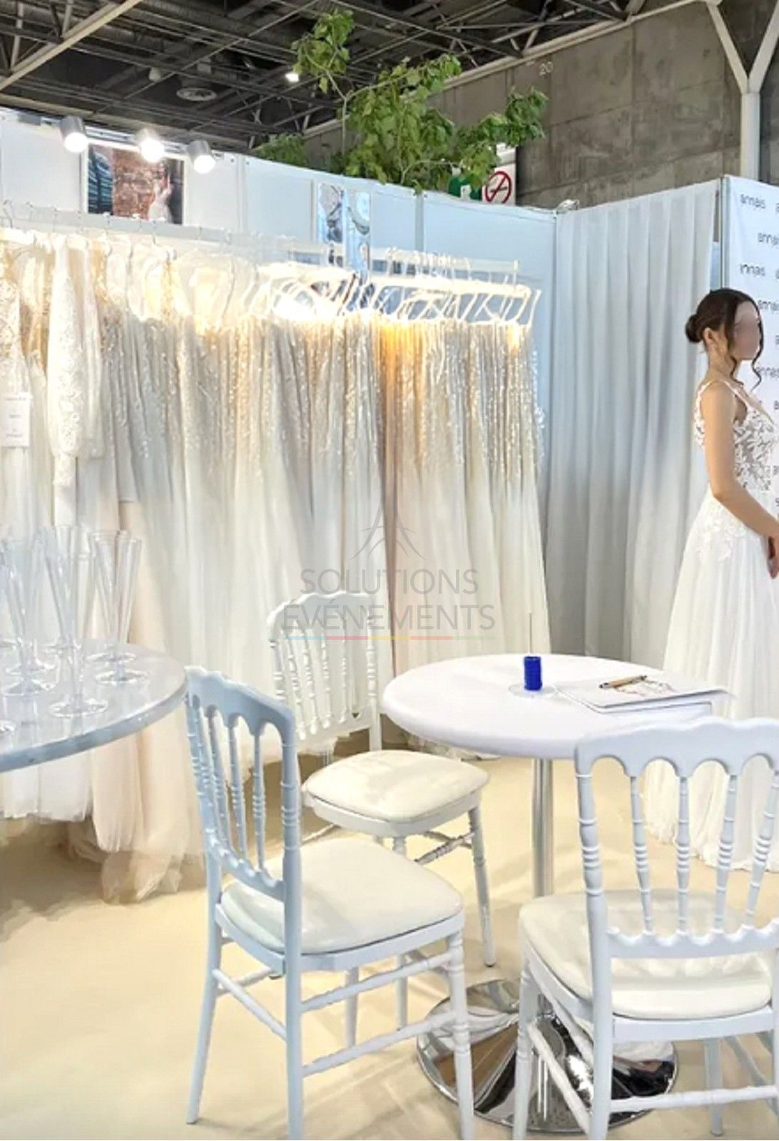 Pack 100 White Napoleon Chairs - white - Visual 5