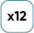 pack 12 boules lumineuses 20cm - alcor