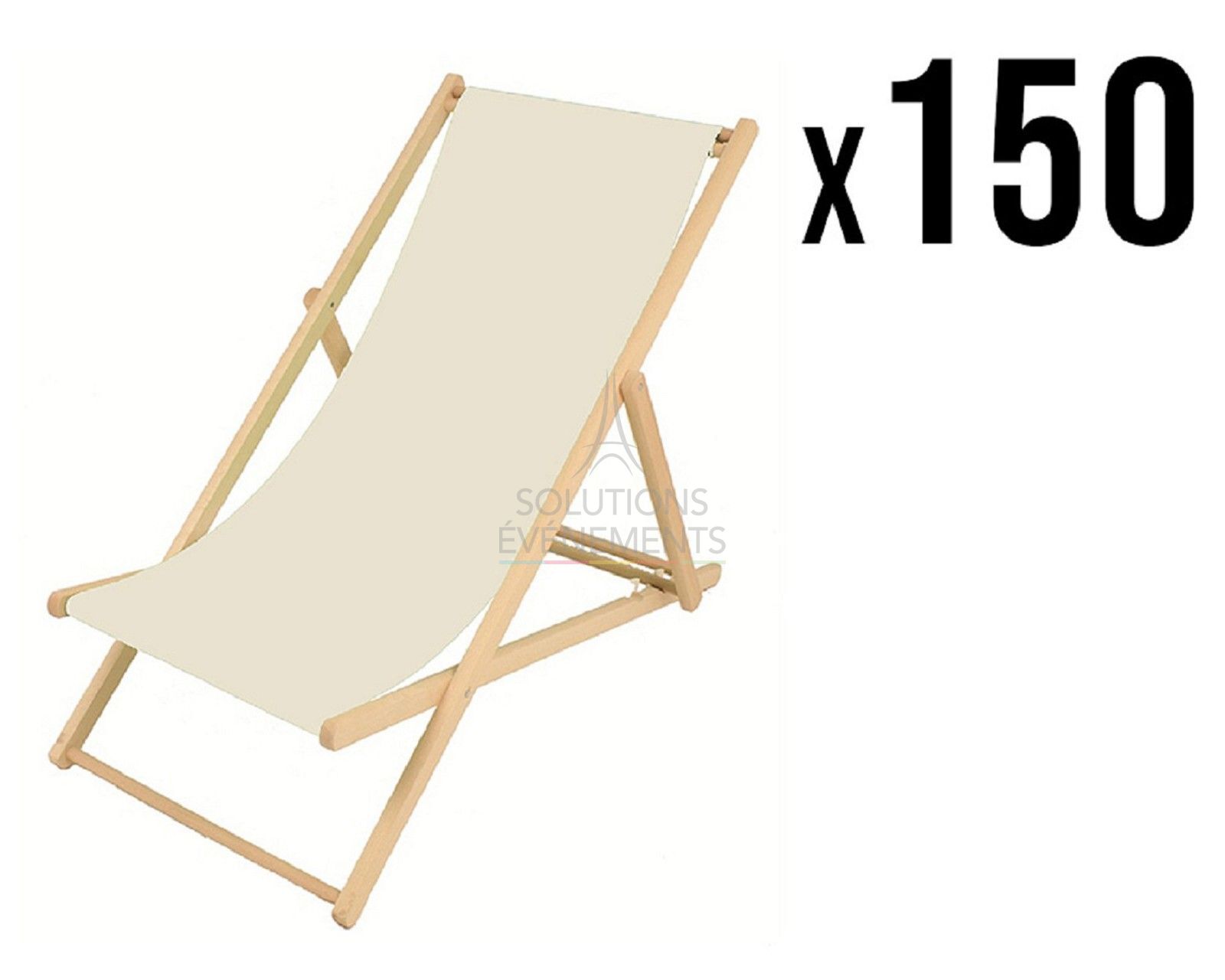 Rental of 150 Chilean deck chairs