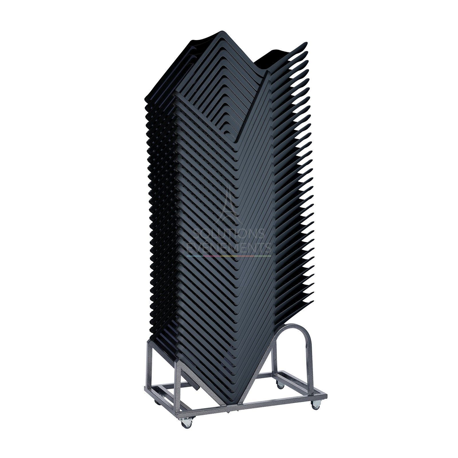 Pack 20 chaises Kasar noires - Visuel 2