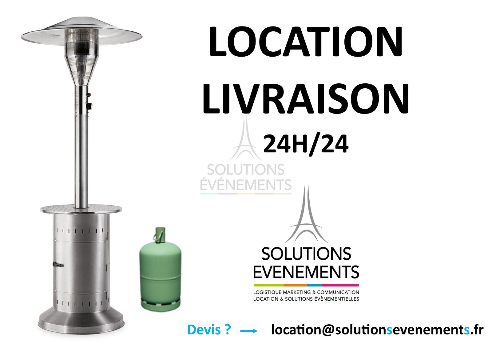 Pack 4 parasols chauffants (gaz inclus) - Visuel 2