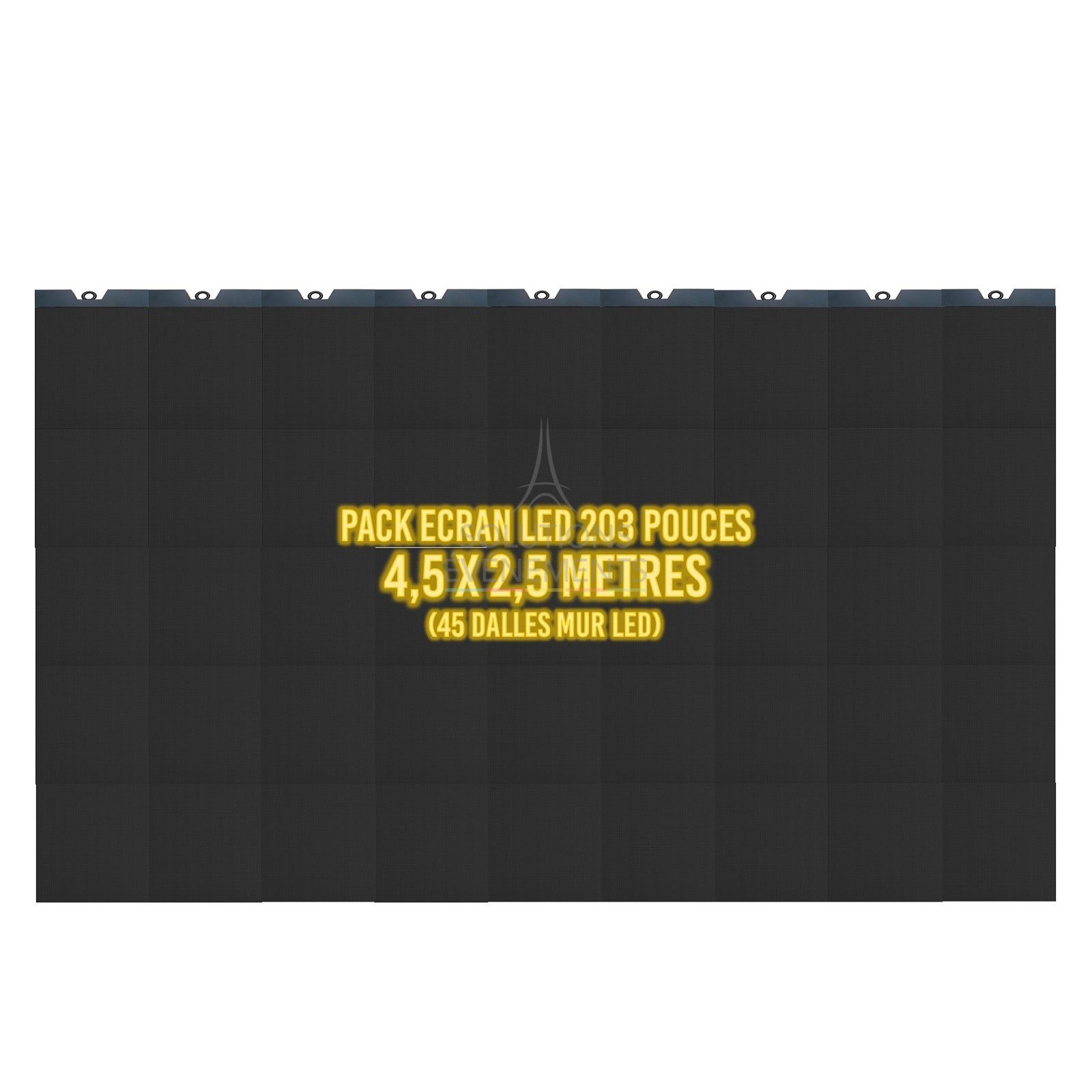 Location Ecran video de 4,5x2,5 metres avec 45 dalles led pitch 3.9mm