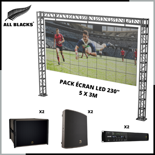 Location Pack écran Géant Mur LED 230 pouces pour la Coupe du Monde de Rugby 2023