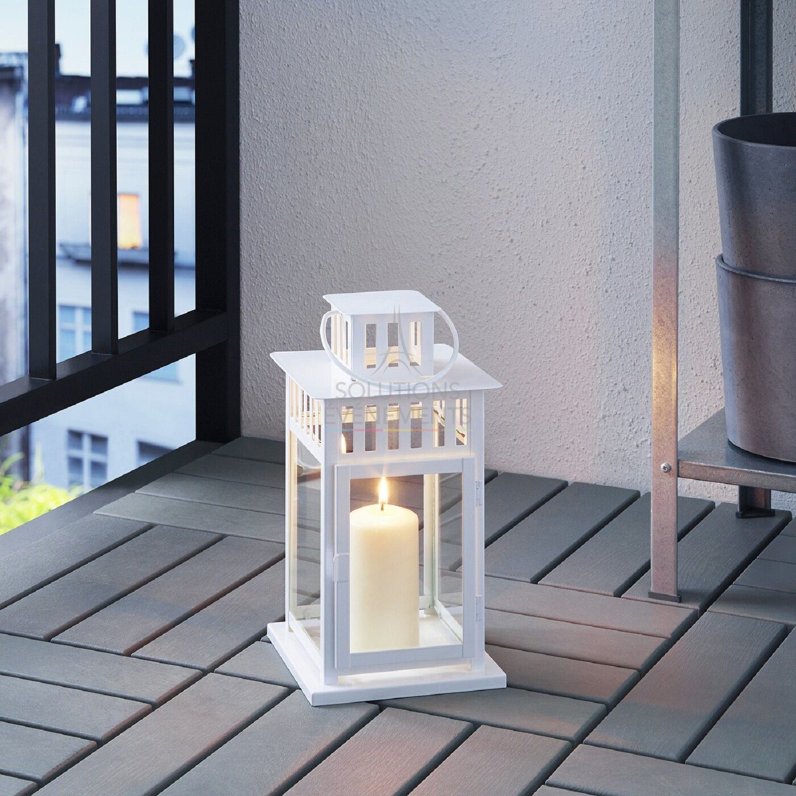 Pack metal lantern + LED candle - Visual 2