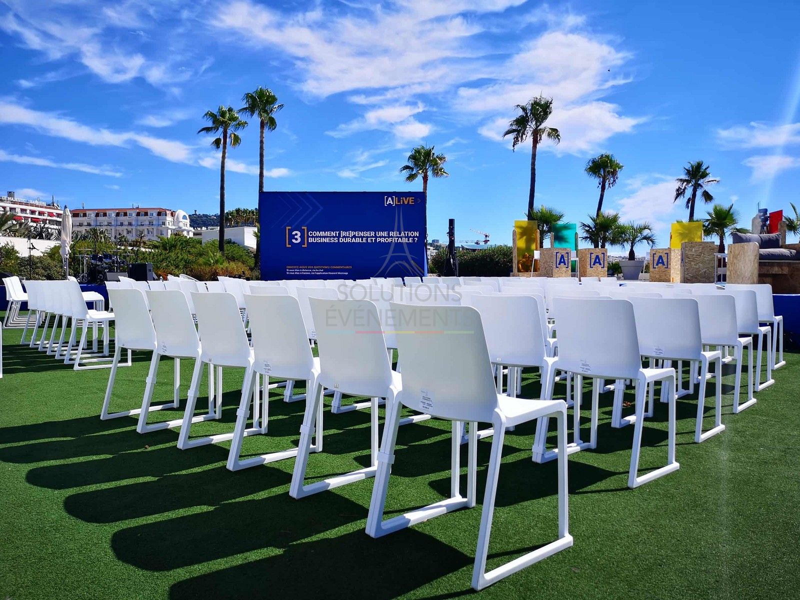 Pack of 20 white Kasar chairs - Visual 4