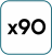 rental pack of 90 recyclable white folding chairs