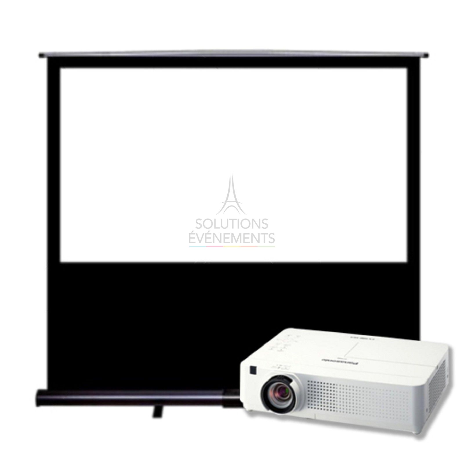 Location pack videoprojecteur + toile a ecran