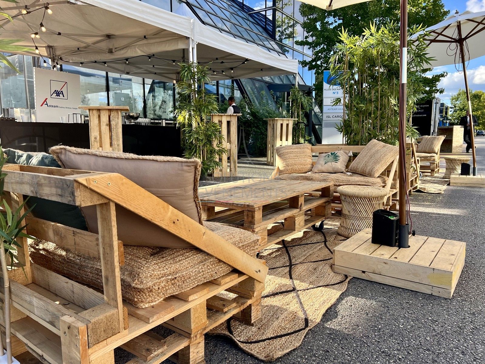 Pallet sofa - Jungle cushion - Visual 5