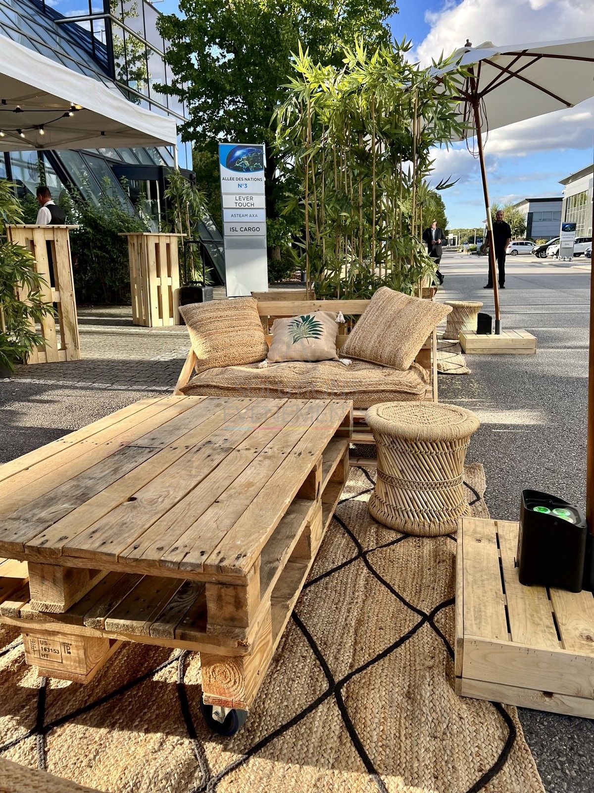 Pallet sofa - Jungle cushion - Visual 6