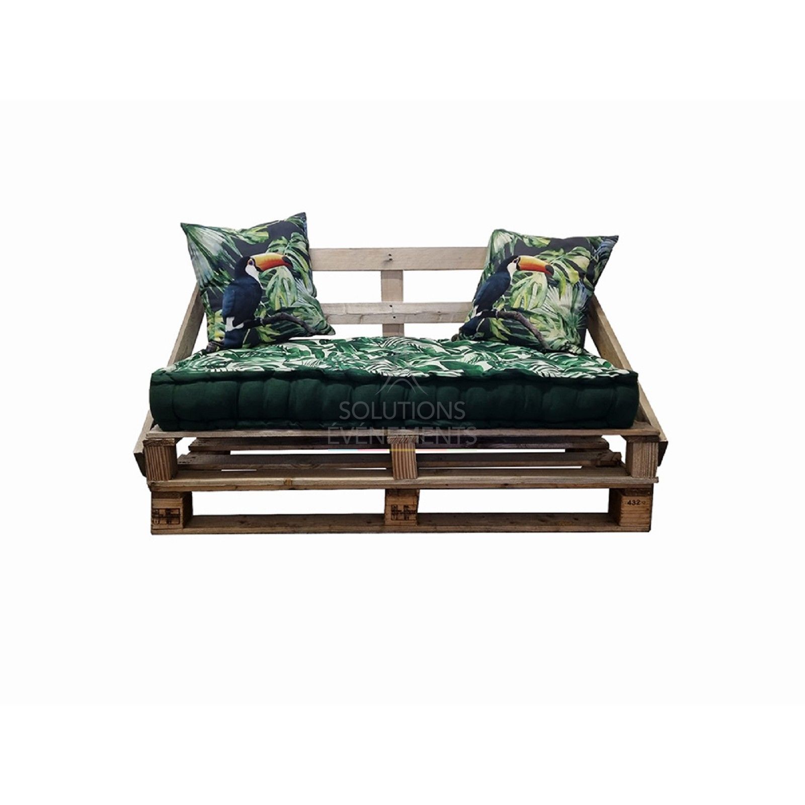 Pallet sofa - Jungle cushion - Visual 2
