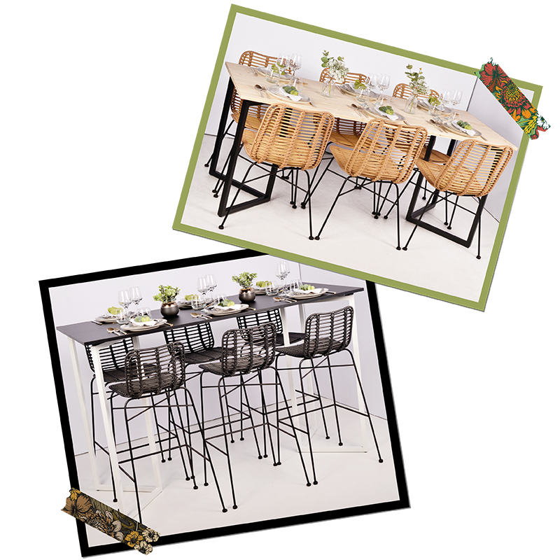 Moodboard from the Palm Rattan collection