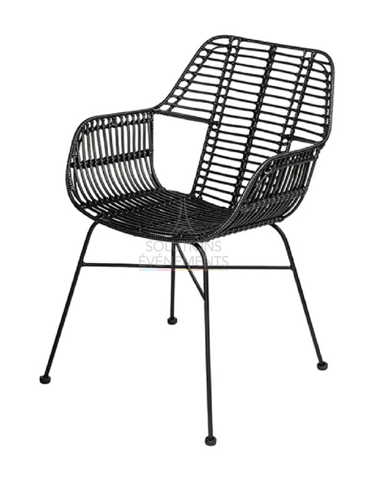Palm Rattan Armchair - Visual 1