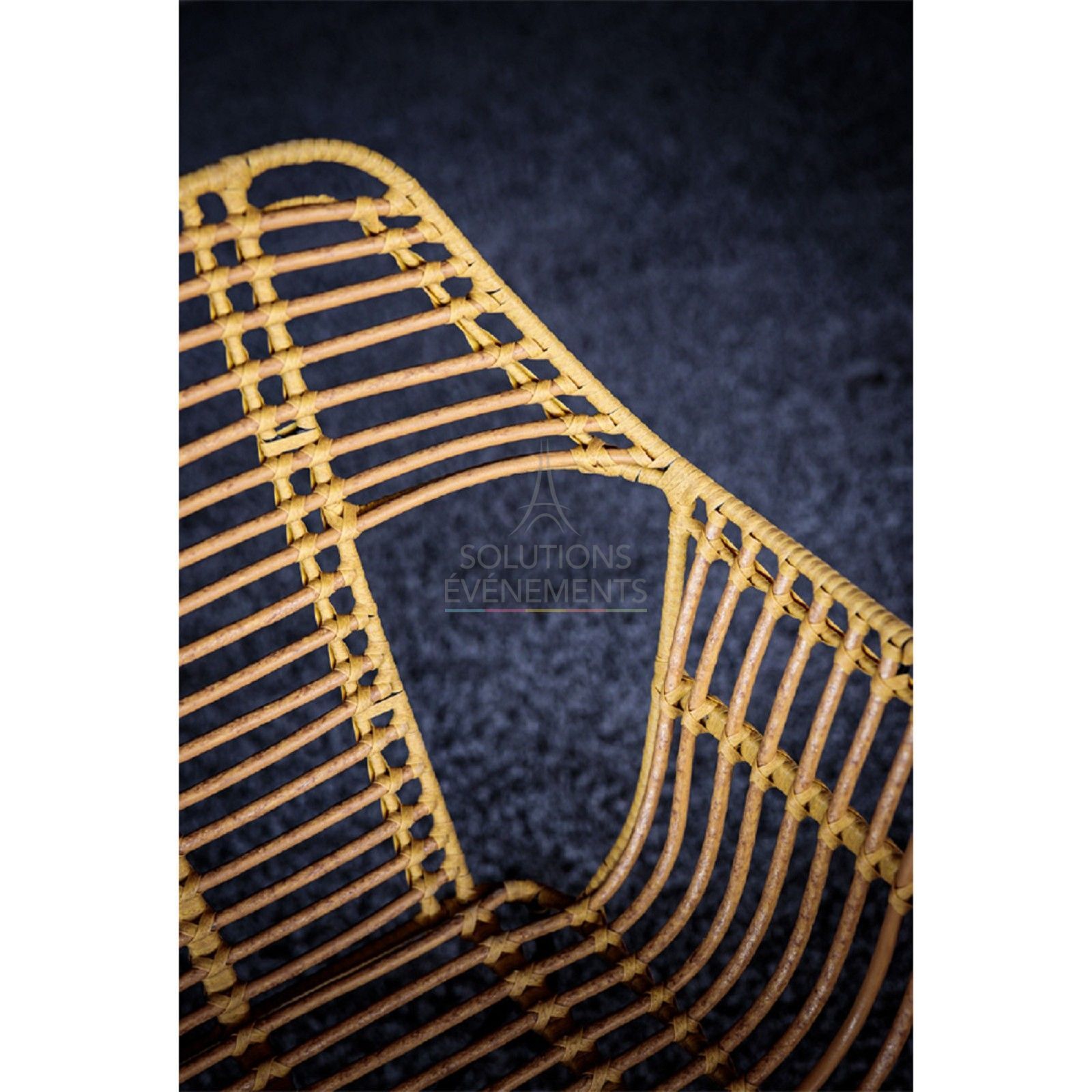 Palm Rattan Sofa / Bench - Visual 3