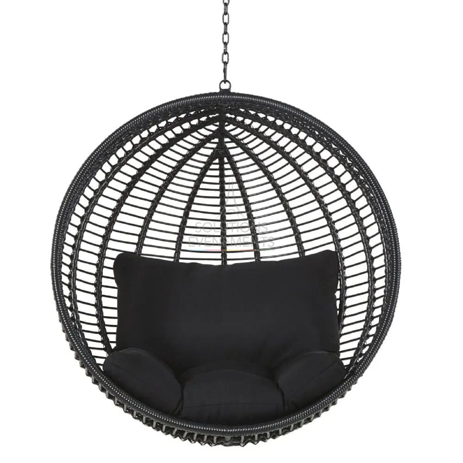 Panama hanging chair black - Visual 2