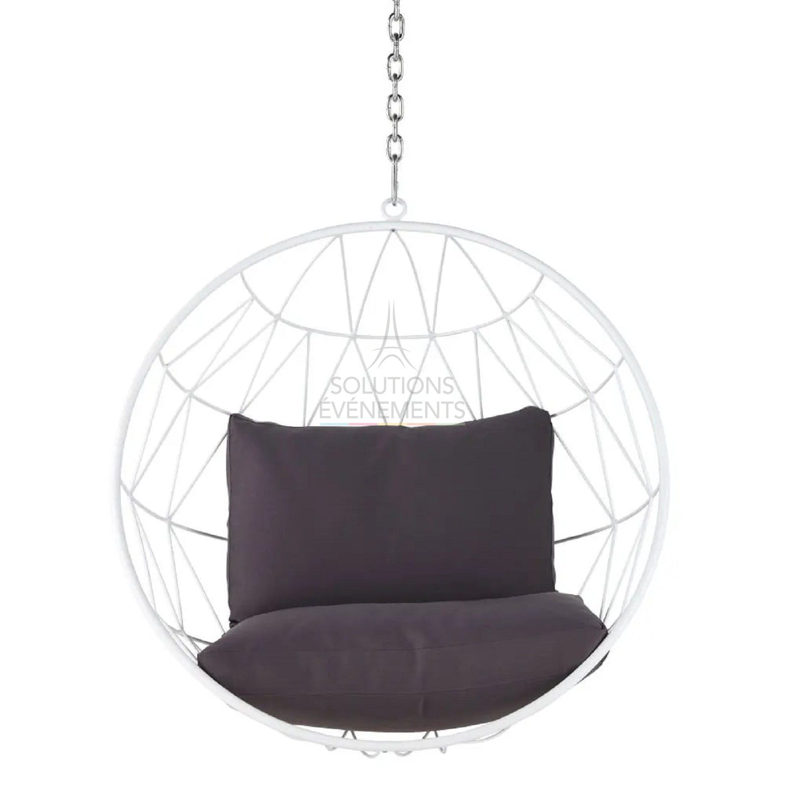 Panama hanging chair white - Visual 2