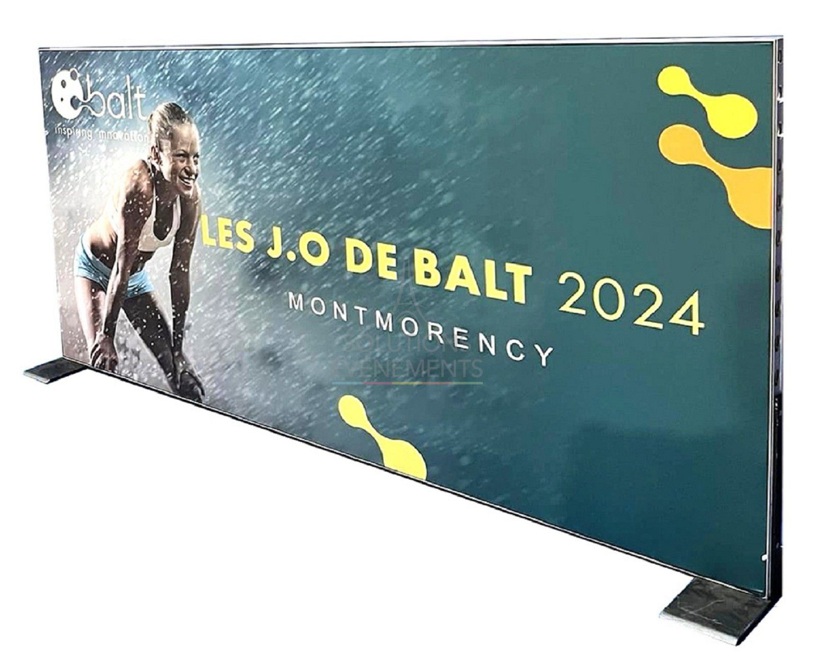Location panneau publicitaire en aluminium pour événement