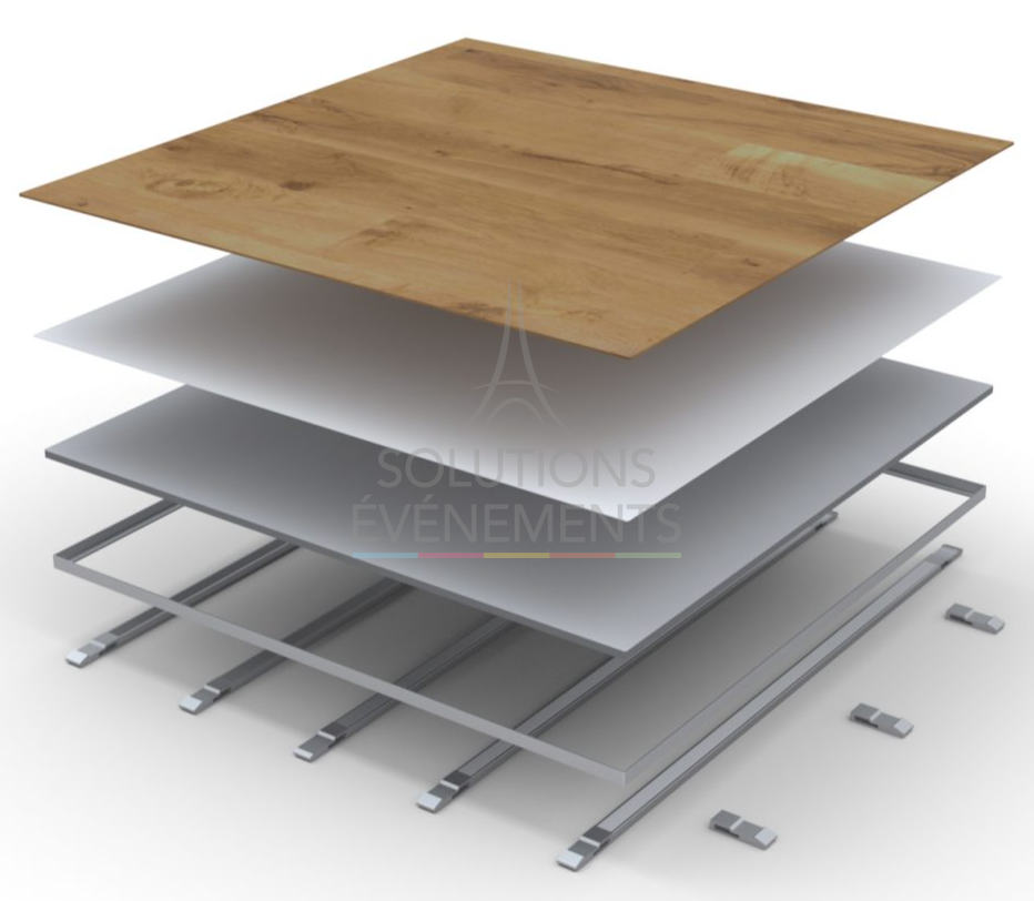 Parquet dance floor (m2) - Outdoor - Visual 2