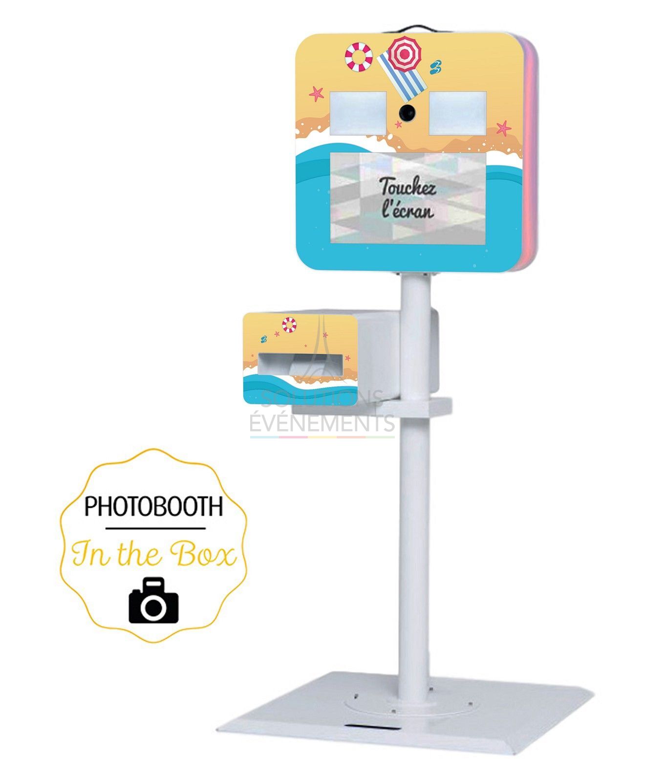Photobooth rental with instant printing selfie terminal