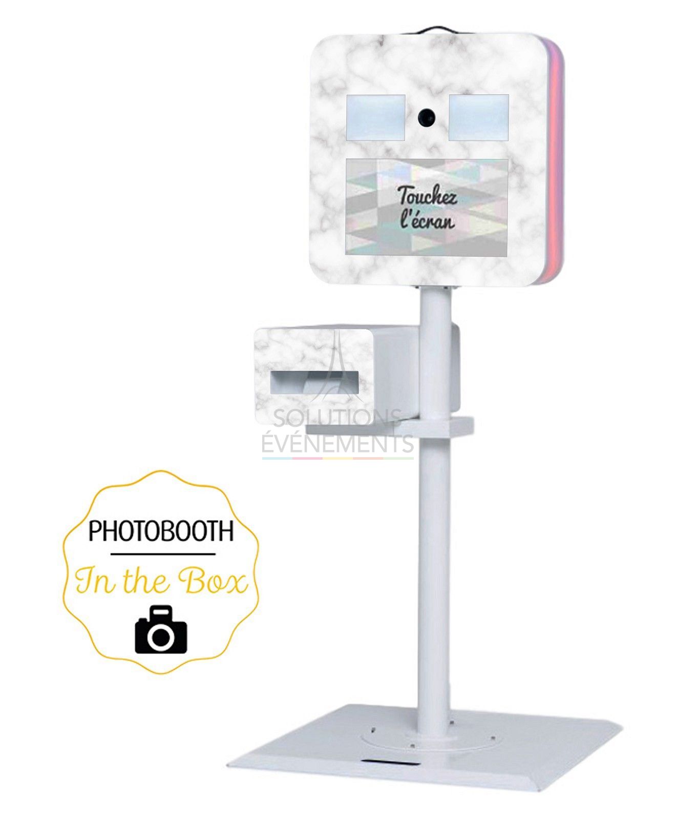 Photobooth rental with instant printing selfie terminal