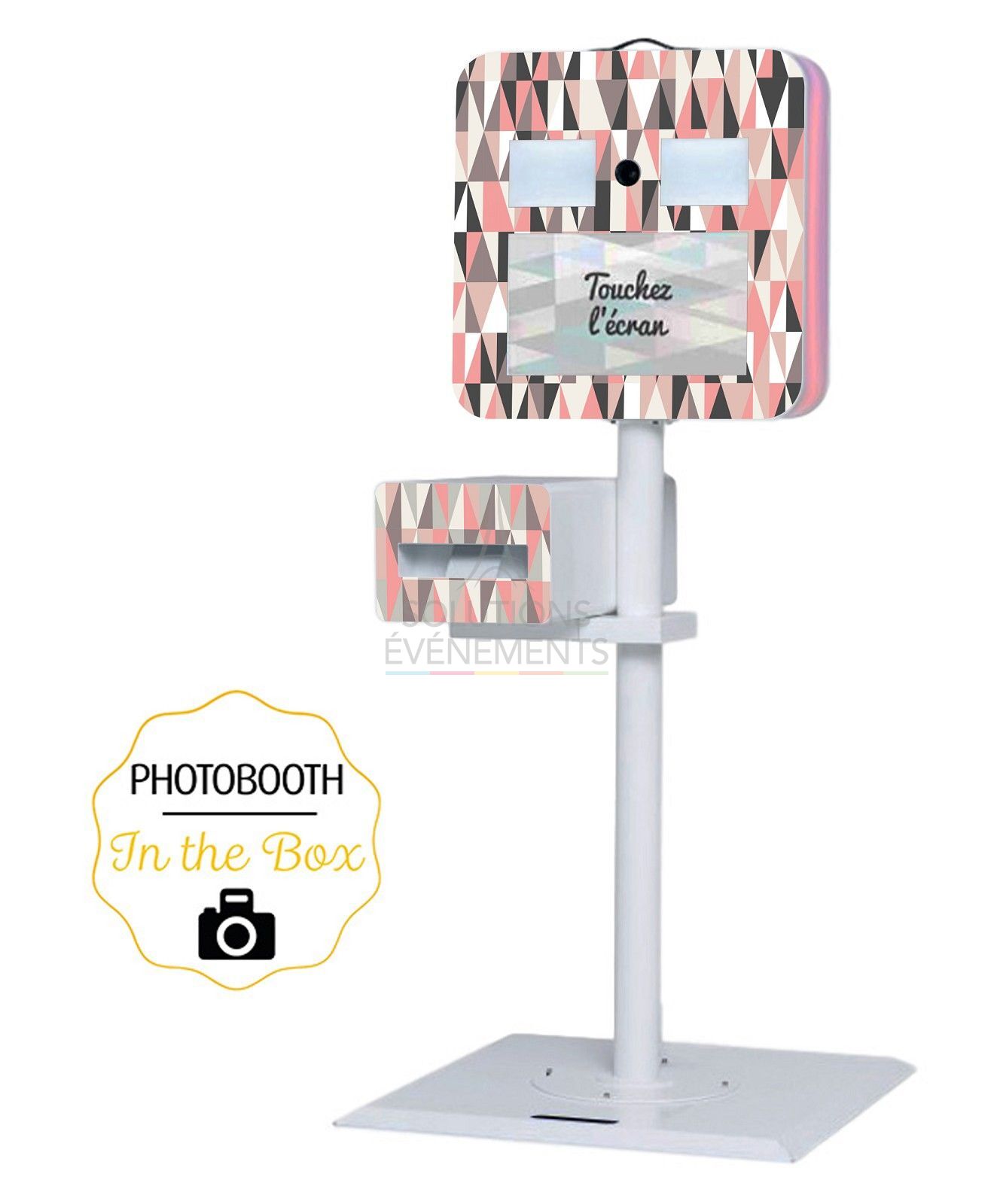 Photobooth rental with instant printing selfie terminal