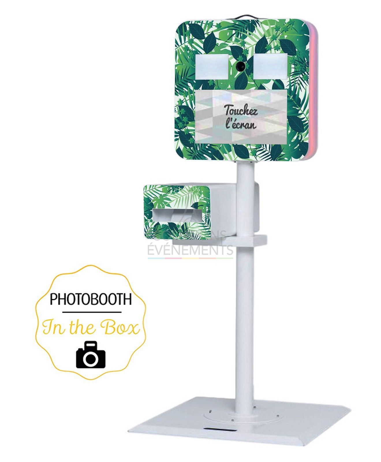 Photobooth rental with instant printing selfie terminal