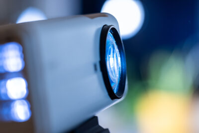 Close up of the video projector