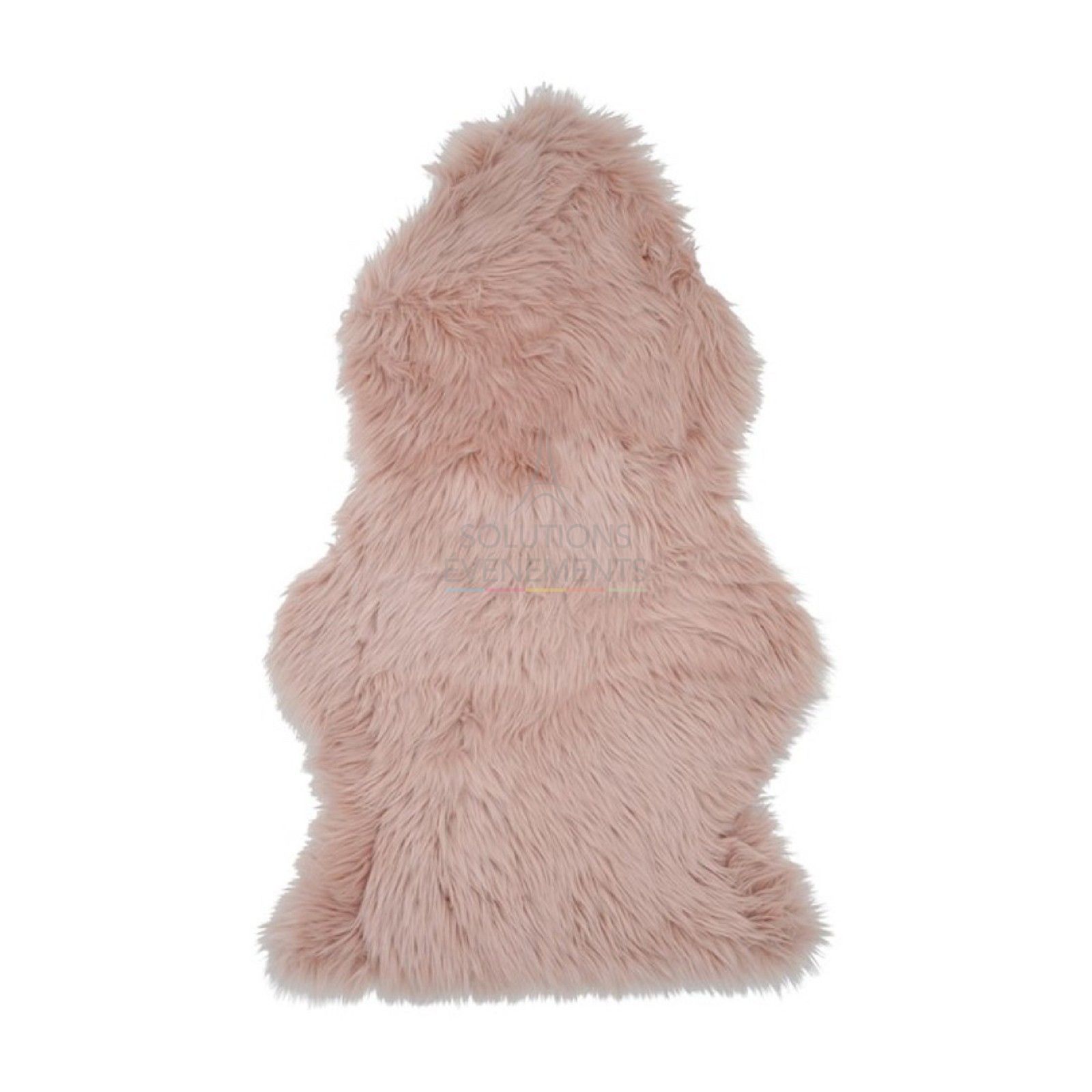 Pink fur rug 60 x 100cm - Visual 1