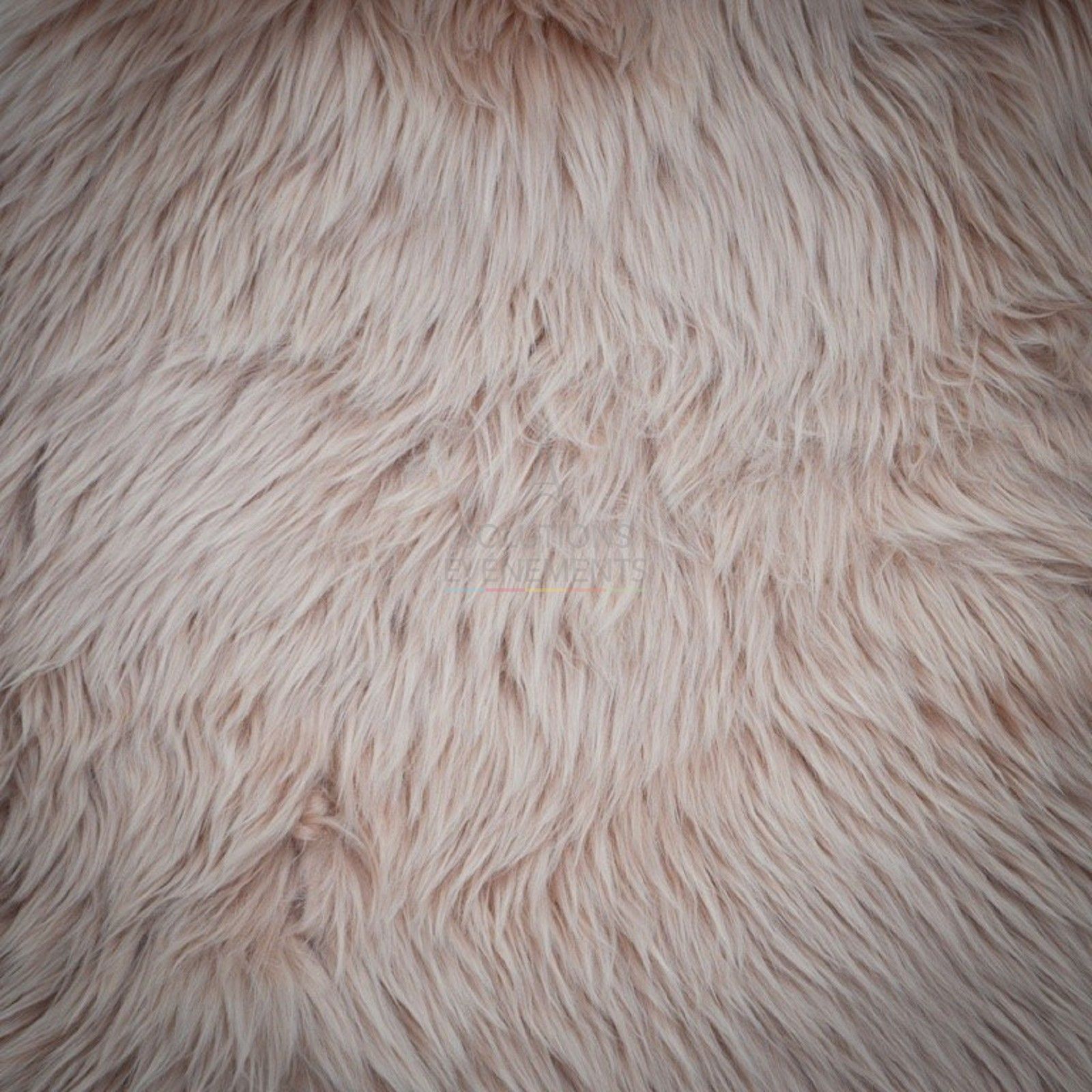 Pink fur rug 60 x 100cm - Visual 2
