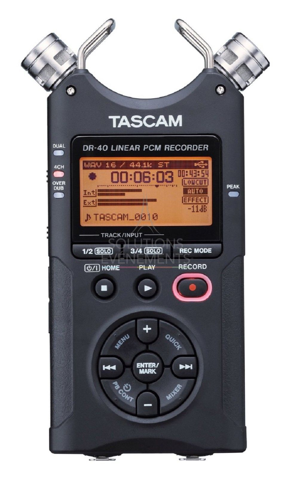 Tascam DR-40 Rental - Portable WAV/MP3 Digital Audio Recorder