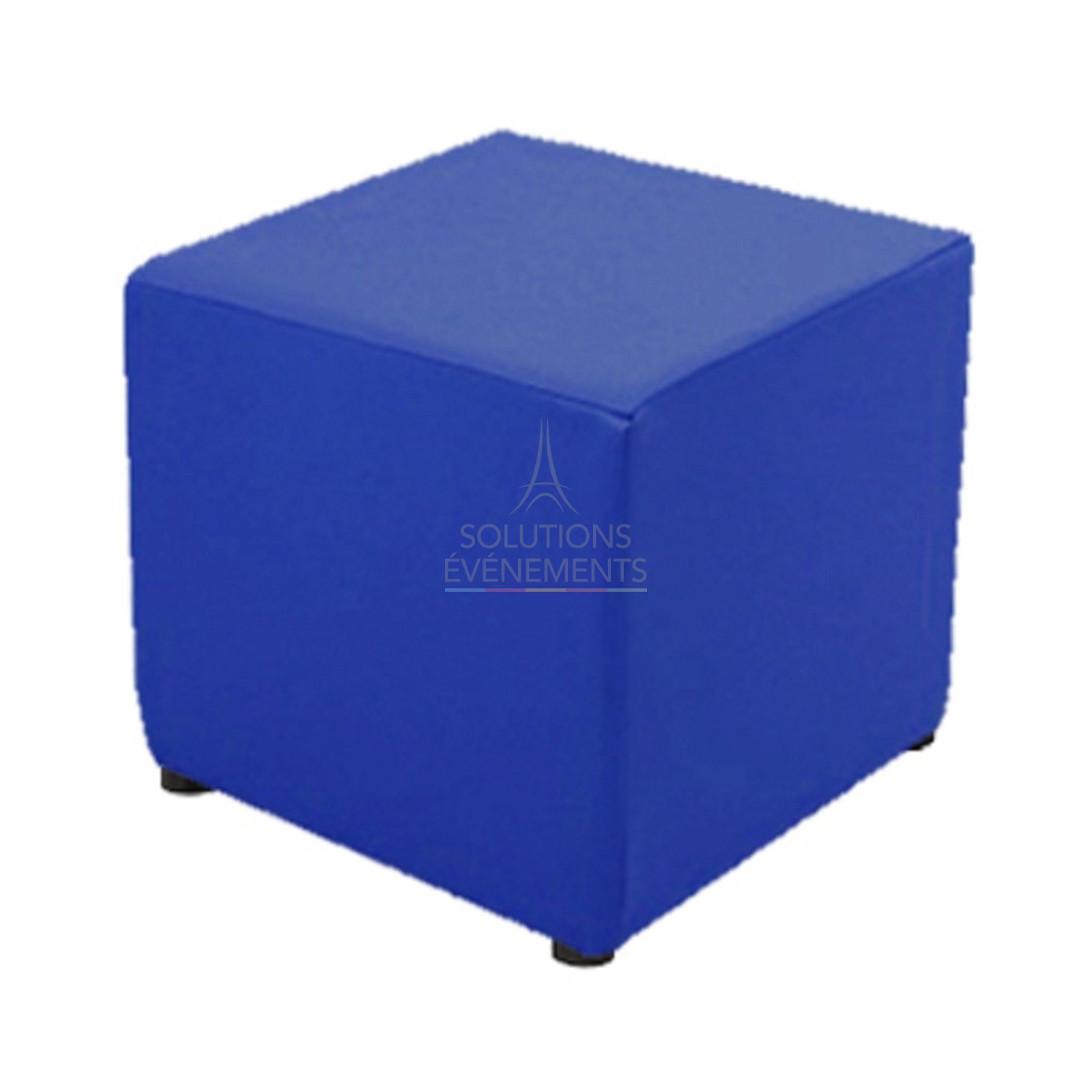 Location de pouf bleu pour evenement