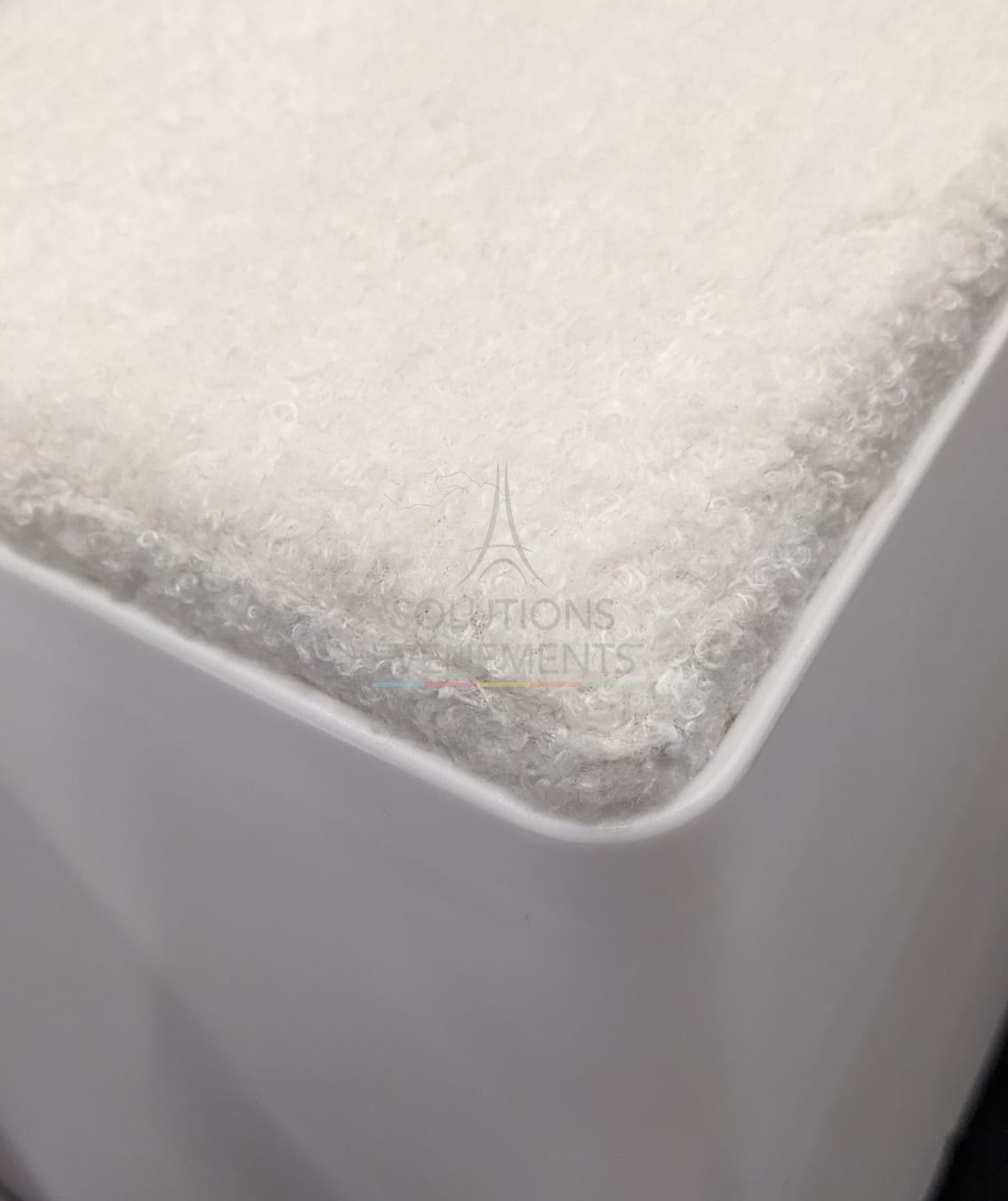 Pouf Brix Blanc - Coussin Blanc - Visuel 2