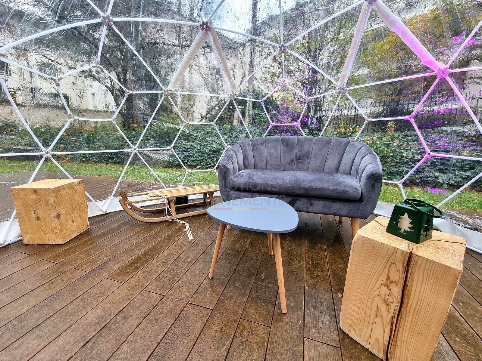 Pouf cube bois - Visuel 6