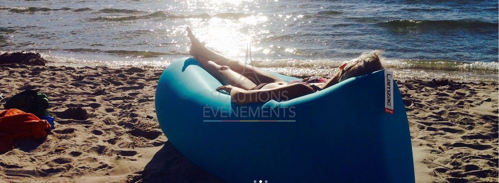 Pouf Gonflable Lamzac Noir - Visuel 4