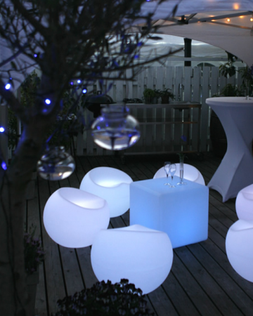 Pouf lumineux - Glossy light LED