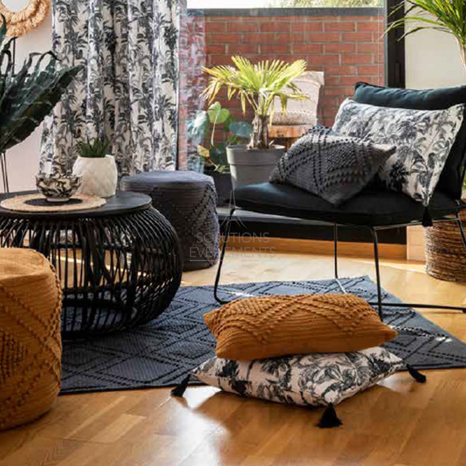 Pouf Noé Bleu foncé - Visuel 2