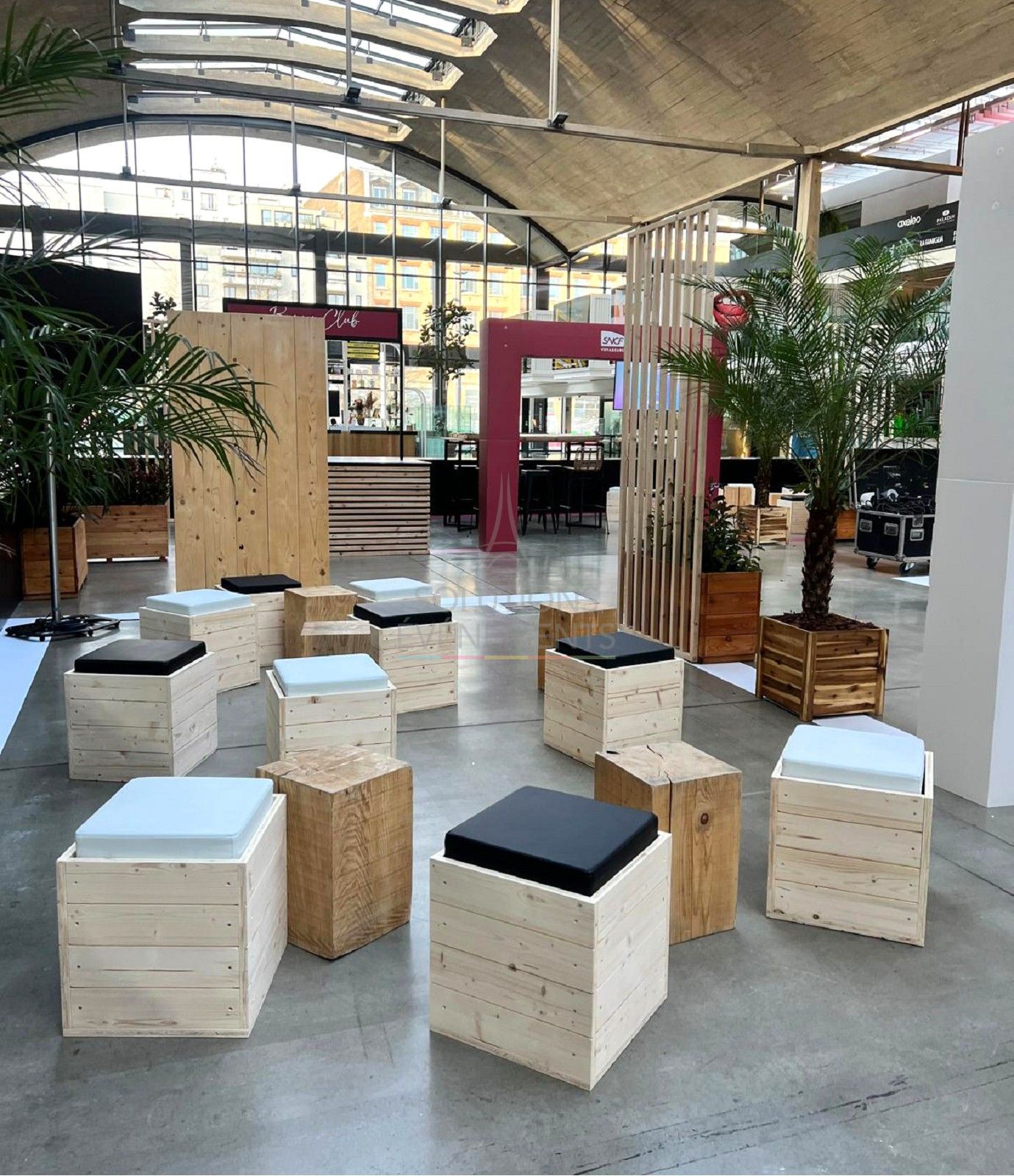 Pouf Senlis - Cuir Blanc - Visuel 4