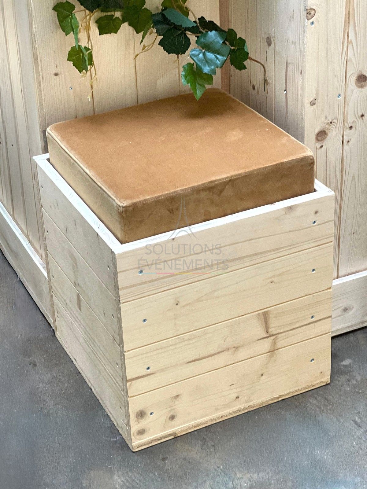 Pouf Senlis - Velours Or - Visuel 5