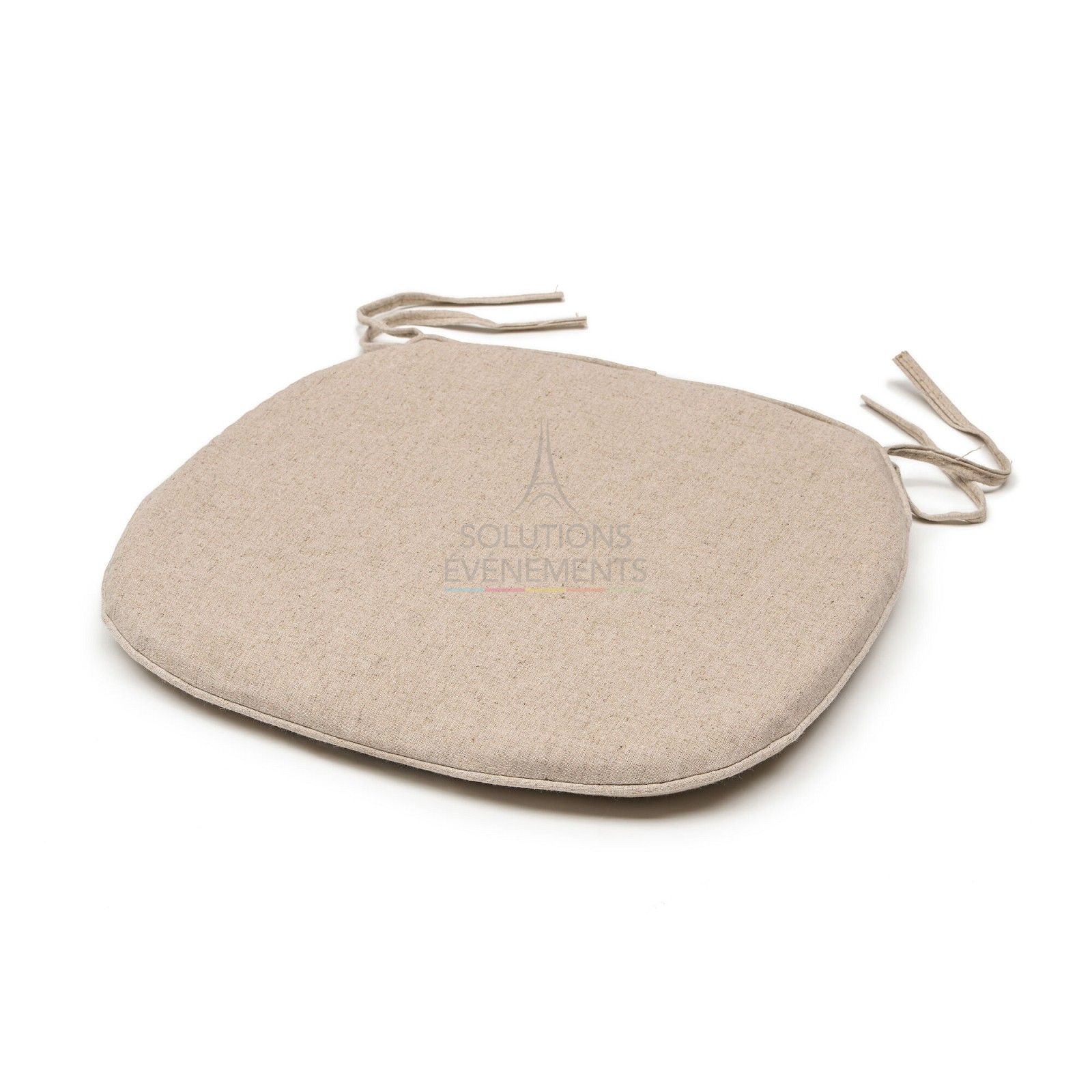 Rental of soft beige fire-resistant M1 cushion for cross-back chair