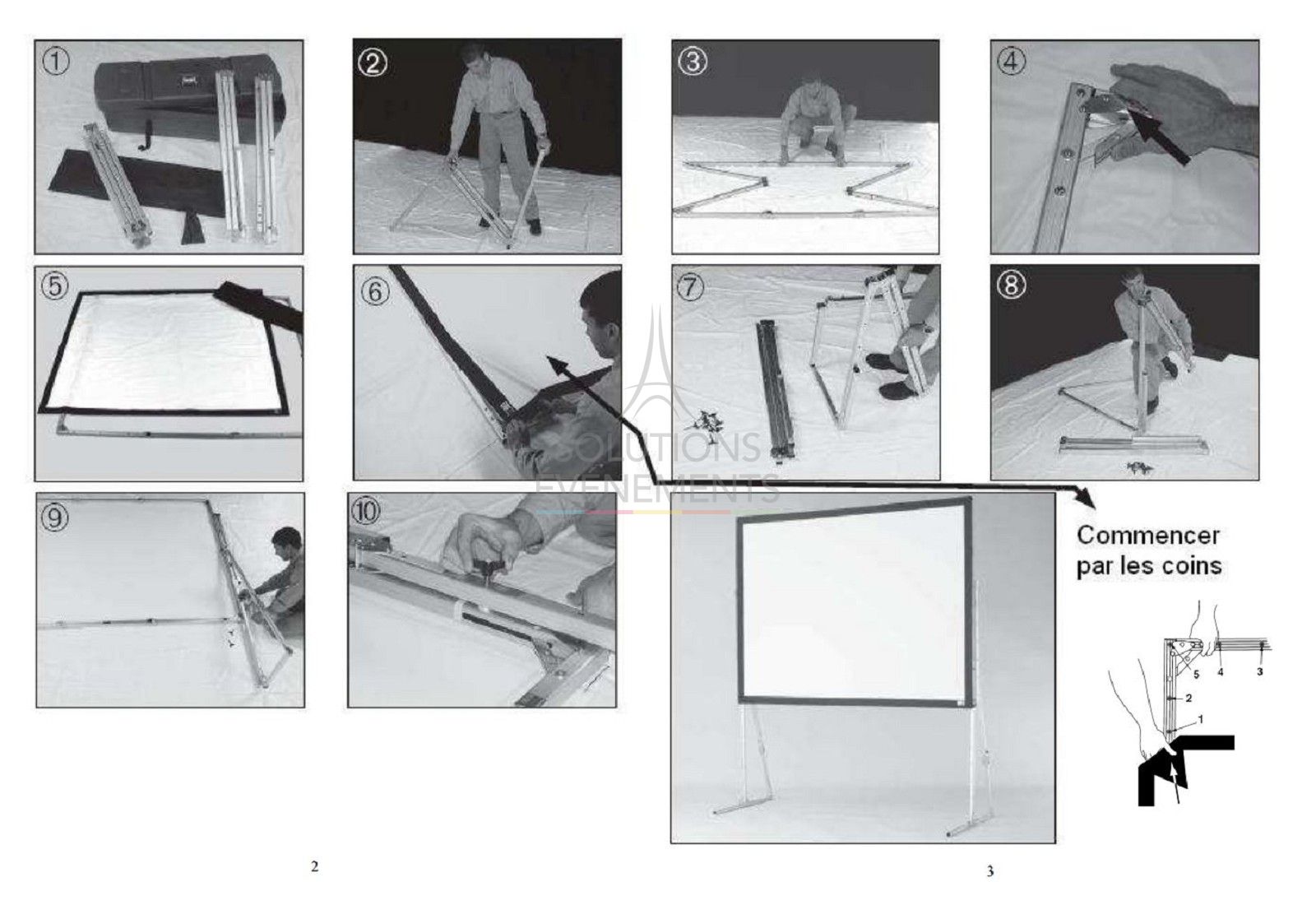 Projection screen 3M x 2.23M (4:3) - Visual 5