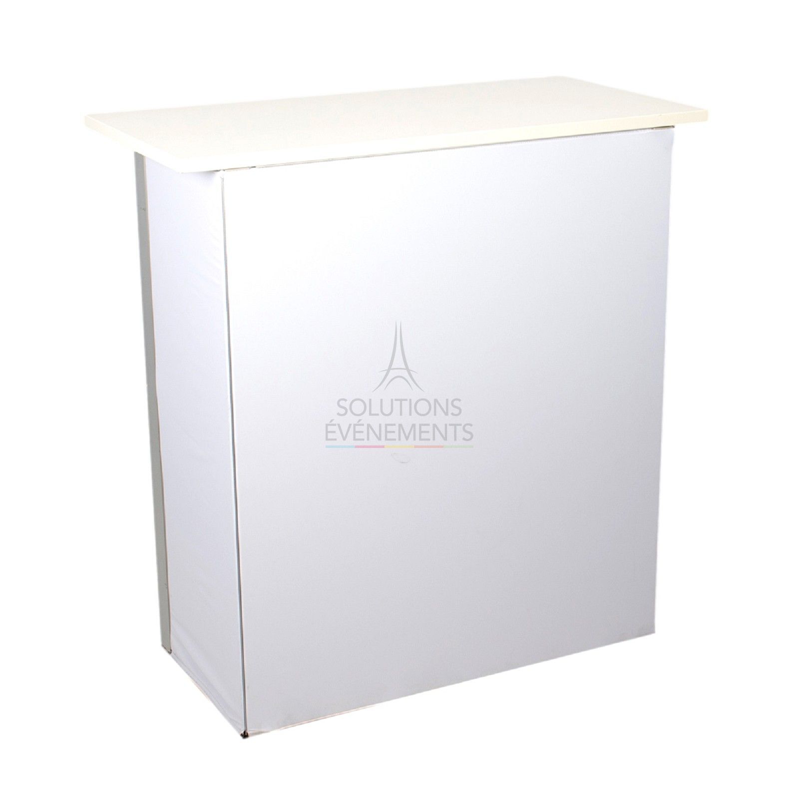 Quixy modular counter rental - White canvas