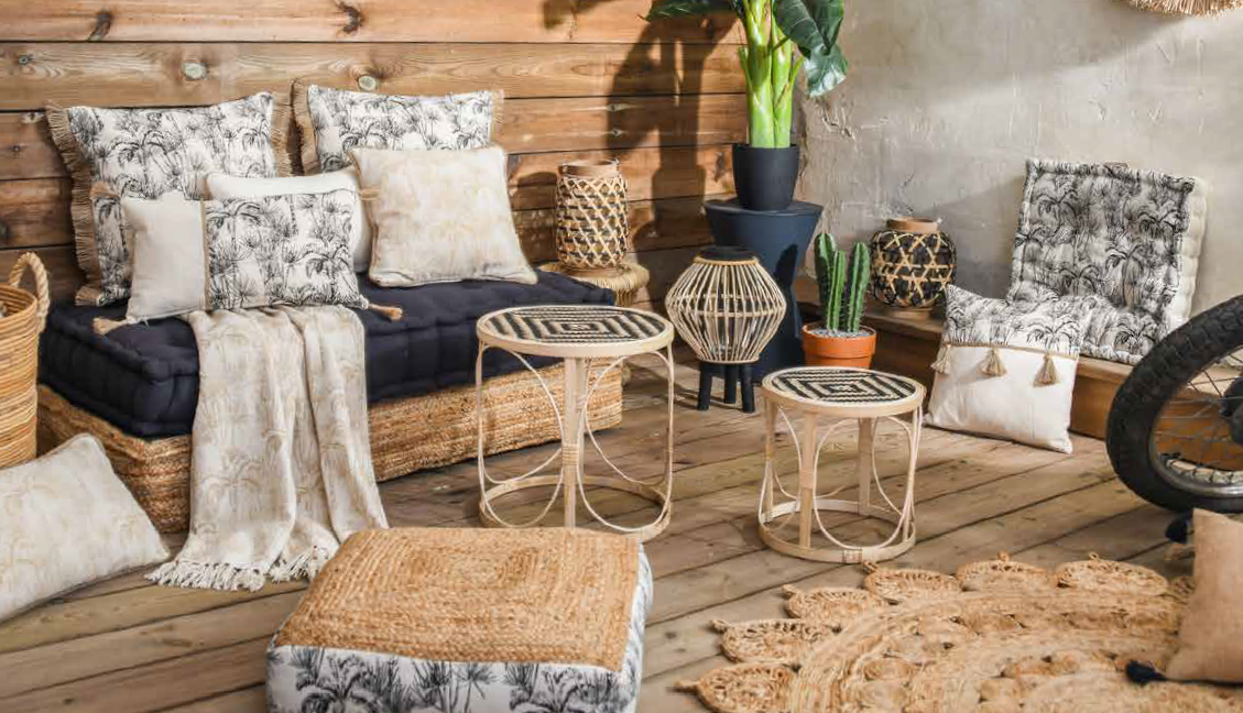 Rattan Bamboo coffee table - Visual 3