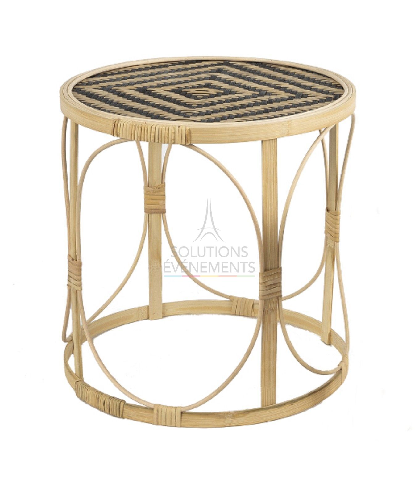 Rattan Bamboo coffee table - Visual 1